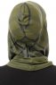 Ekose Plain - Khaki One-Piece Al Amira Hijab