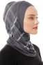 Ekose Plain - Mörkgrå One-Piece Al Amira Hijab