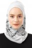 Ekose Plain - Ljusgrå One-Piece Al Amira Hijab