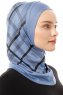 Ekose Plain - Indigo One-Piece Al Amira Hijab