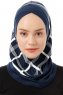 Ekose Cross - Marinblå One-Piece Al Amira Hijab