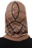 Ekose Cross - Mörk Taupe One-Piece Al Amira Hijab