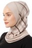 Ekose Cross - Ljus Taupe One-Piece Al Amira Hijab