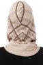 Ekose Cross - Ljus Taupe One-Piece Al Amira Hijab