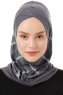 Ekose Cross - Mörkgrå One-Piece Al Amira Hijab