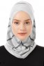 Ekose Cross - Ljusgrå One-Piece Al Amira Hijab