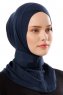 Ceren - Marinblå Praktisk Viskos Hijab