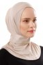 Ceren - Ljus Taupe Praktisk Viskos Hijab