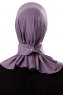 Ceren - Mörklila Praktisk Viskos Hijab