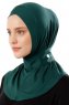 Ceren - Mörkgrön Praktisk Viskos Hijab