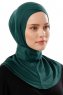 Ceren - Mörkgrön Praktisk Viskos Hijab