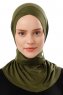 Ceren - Khaki Praktisk Viskos Hijab