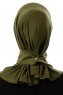 Ceren - Khaki Praktisk Viskos Hijab