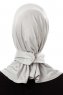 Ceren - Ljusgrå Praktisk Viskos Hijab