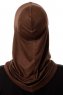 Logo Plain - Brun One-Piece Al Amira Hijab