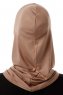 Logo Plain - Mörk Taupe One-Piece Al Amira Hijab