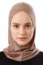 Logo Cross - Mörk Taupe One-Piece Al Amira Hijab