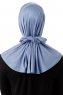 Sportif Plain - Indigo Praktisk Viskos Hijab