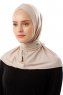 Sportif Cross - Ljus Taupe Praktisk Viskos Hijab
