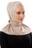 Sportif Cross - Ljus Taupe Praktisk Viskos Hijab