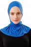 Sportif Cross - Blå Praktisk Viskos Hijab