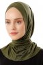 Sportif Cross- Khaki Praktisk Viskos Hijab