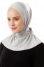 Sportif Cross - Ljusgrå Praktisk Viskos Hijab