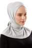 Sportif Cross - Ljusgrå Praktisk Viskos Hijab