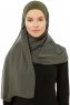 Alara Plain - Khaki One Piece Chiffon Hijab