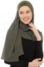 Alara Plain - Khaki One Piece Chiffon Hijab