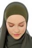 Alara Plain - Khaki One Piece Chiffon Hijab
