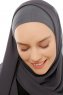 Alara Plain - Antracit One Piece Chiffon Hijab