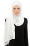 Alara Cross - Creme One Piece Chiffon Hijab