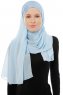 Alara Cross - Ljusblå One Piece Chiffon Hijab