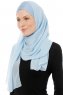 Alara Cross - Ljusblå One Piece Chiffon Hijab