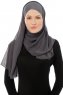 Alara Cross - Antracit One Piece Chiffon Hijab