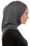 Isra Plain - Mörkgrå One-Piece Viskos Hijab