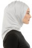 Isra Plain - Ljusgrå One-Piece Viskos Hijab