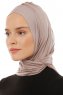 Isra Plain - Stengrå One-Piece Viskos Hijab