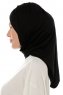 Isra Cross - Svart One-Piece Viskos Hijab