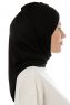Isra Cross - Svart One-Piece Viskos Hijab