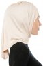 Isra Cross - Beige One-Piece Viskos Hijab