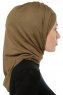 Isra Cross - Khaki One-Piece Viskos Hijab