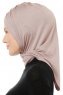 Isra Cross - Stengrå One-Piece Viskos Hijab
