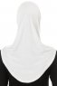 Hanfendy Plain Logo - Vit One-Piece Hijab