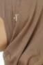 Hanfendy Plain Logo - Mörk Taupe One-Piece Hijab