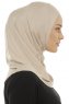 Hanfendy Plain Logo - Ljus Taupe One-Piece Hijab