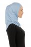 Hanfendy Plain Logo - Ljusblå One-Piece Hijab