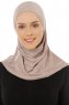 Hanfendy Plain Logo - Stengrå One-Piece Hijab