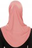 Hanfendy Plain Logo - Mörkrosa One-Piece Hijab